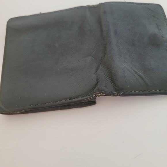 Burberry Wallet Green Coin Case Holder Pouch Leather Compact Mini Logo - Picture 6 of 9